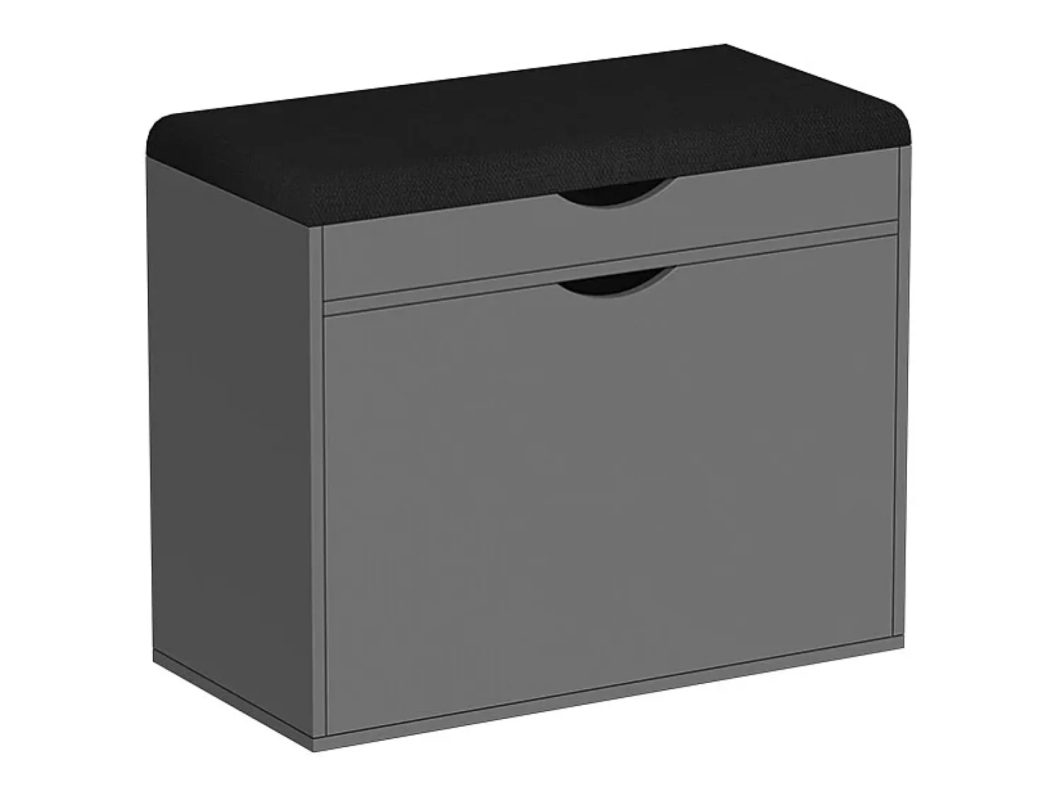 Clearance Vicco Banco para sapatos antracite 60x30x51 schufy Cinza antracite