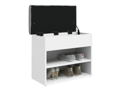 Móvel De Arrumação|Sapateira*vidaxl Banco para sapatos 62x32x50 cm madeira projetada Branco