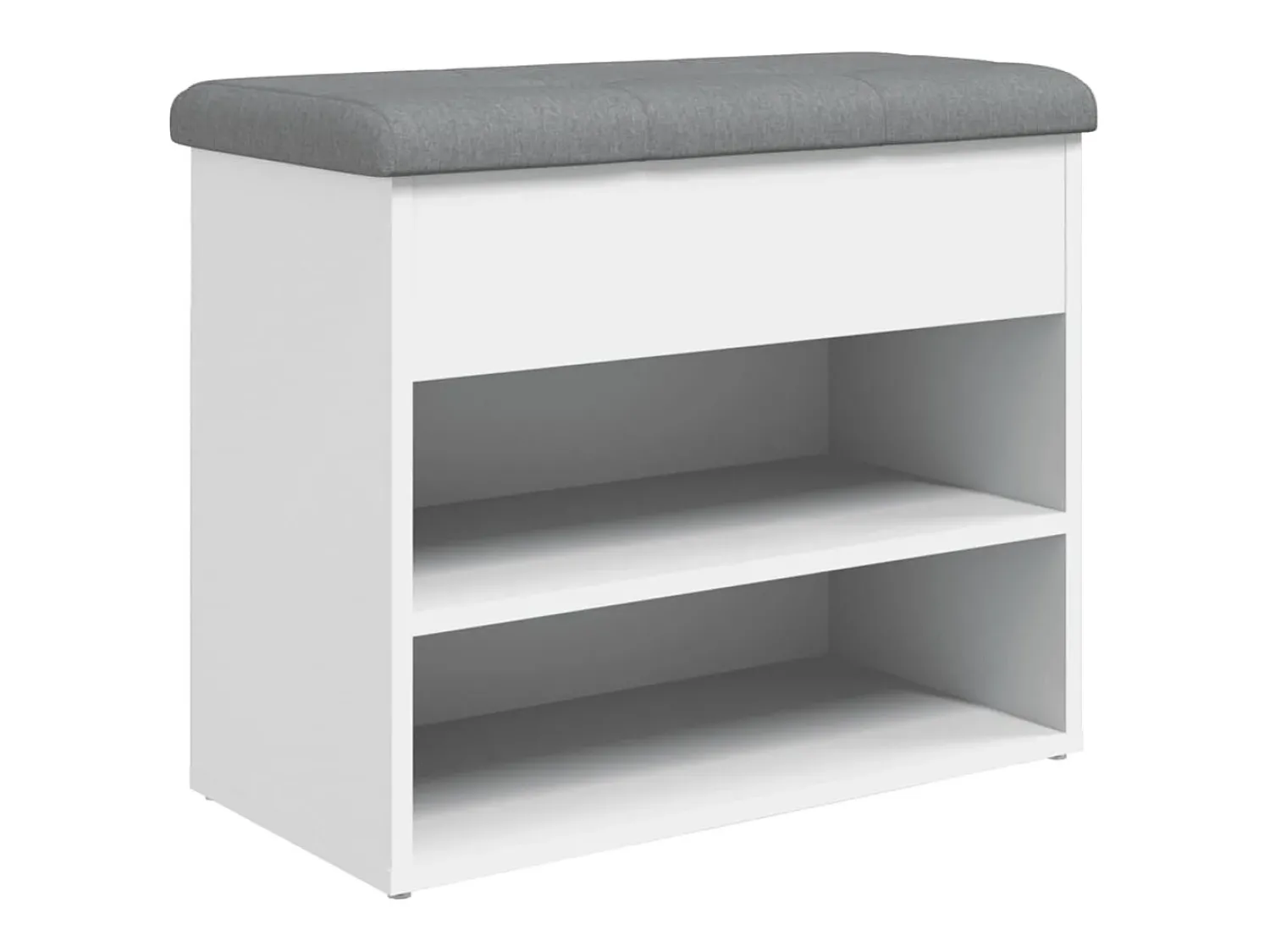 Móvel De Arrumação|Sapateira*vidaxl Banco para sapatos 62x32x50 cm madeira projetada Branco