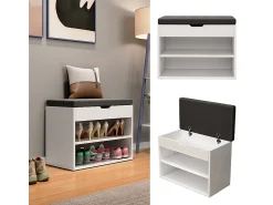 Outlet Vicco Banco para sapatos 60x30x45 titus Branco