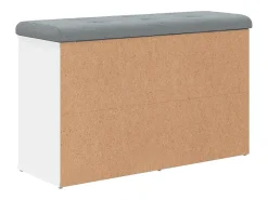 Móvel De Arrumação|Sapateira*vidaxl Banco para sapatos 82x32x50 cm madeira projetada Branco