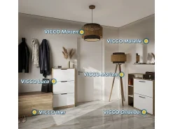Vicco Banco para sapatos 80x39x45 iker^ Móvel De Arrumação|Sapateira