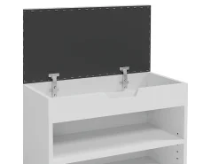Móvel De Arrumação|Sapateira|Vicco Banco para sapatos 60x30x45 rolfe Branco