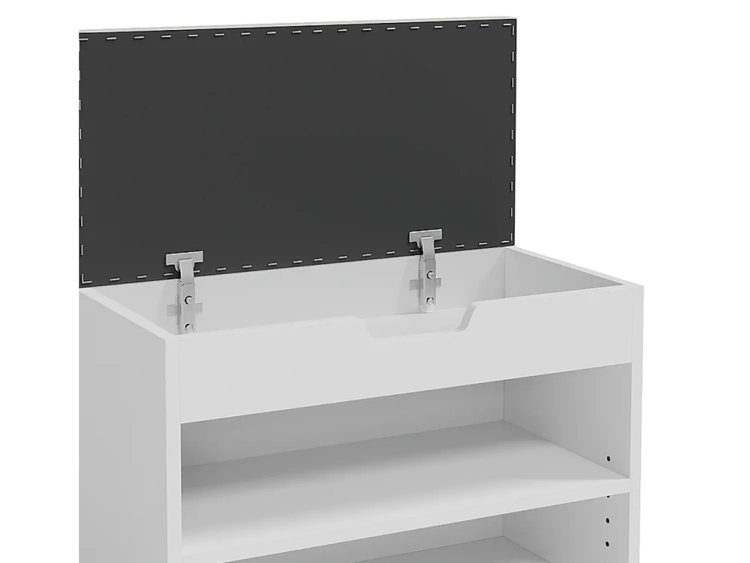 Móvel De Arrumação|Sapateira|Vicco Banco para sapatos 60x30x45 rolfe Branco
