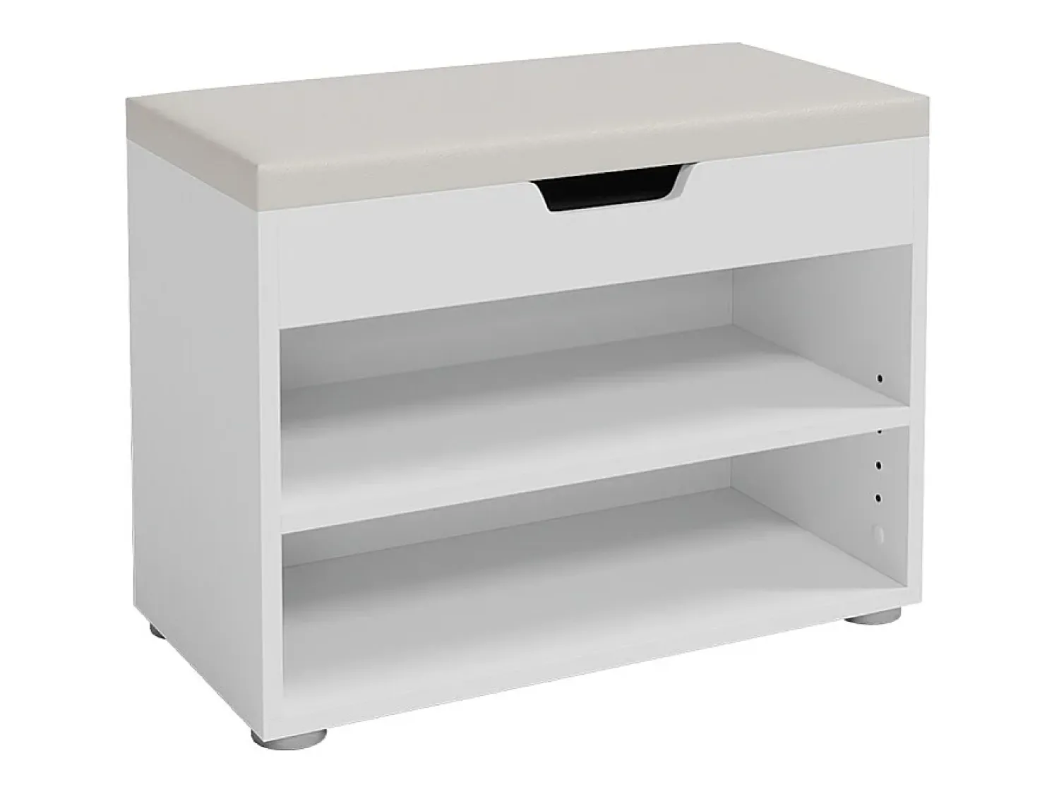 Móvel De Arrumação|Sapateira|Vicco Banco para sapatos 60x30x45 rolfe Branco