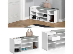 Vicco Banco para sapatos 101.1x29.5x45 eleon^ Móvel De Arrumação|Sapateira