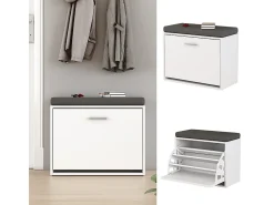 Outlet Vicco Banco para sapatos 60x30x49.5 georg Branco