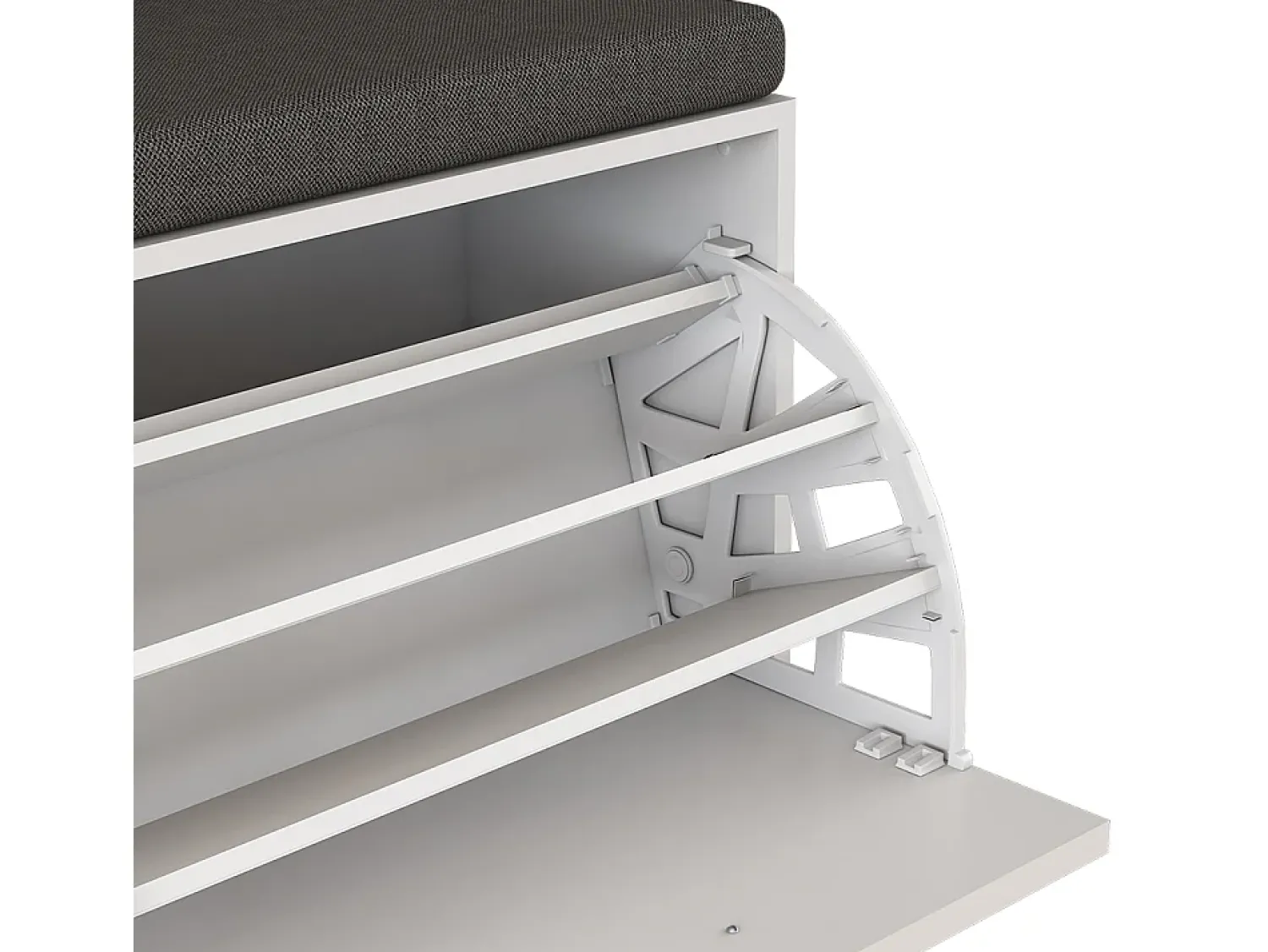 Outlet Vicco Banco para sapatos 60x30x49.5 georg Branco