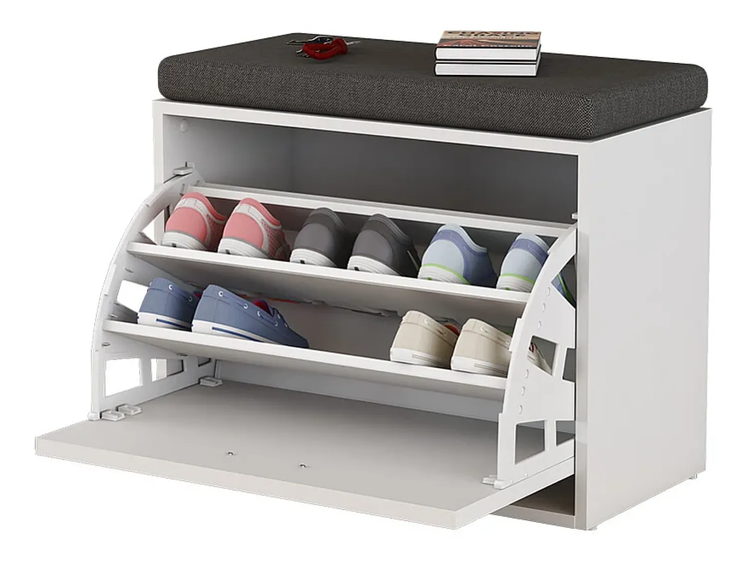 Outlet Vicco Banco para sapatos 60x30x49.5 georg Branco