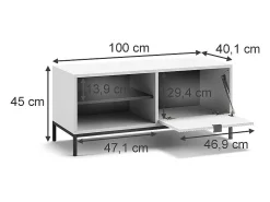 Móvel De Arrumação|Sapateira|Vicco Banco para sapatos 100x40x45 eliza Branco