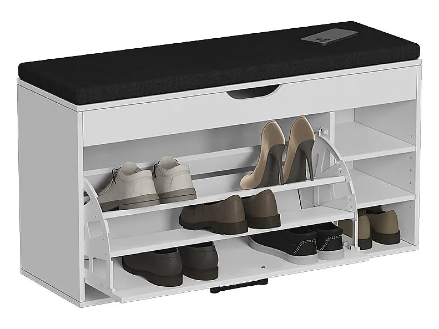 Vicco Banco para sapatos branco/ 90x30x50 solino^ Móvel De Arrumação|Sapateira