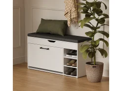 Vicco Banco para sapatos branco/ 90x30x50 solino^ Móvel De Arrumação|Sapateira