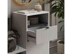 Móvel De Arrumação|Sapateira*Vicco Banco para sapatos 100x40x98.5 eliza Branco
