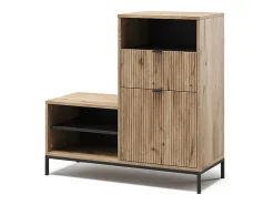 Móvel De Arrumação|Sapateira|Vicco Banco para sapatos carvalho viking 100x40x98.5 eliza Natural escuro