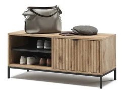 Vicco Banco para sapatos carvalho viking 100x40x45 eliza^ Móvel De Arrumação|Sapateira