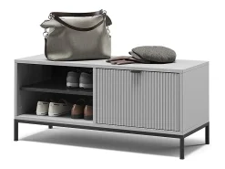 Vicco Banco para sapatos cinza 100x40x45 eliza^ Móvel De Arrumação|Sapateira