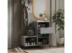 Sale Vicco Banco para sapatos cinza 100x40x98.5 eliza Cinzento