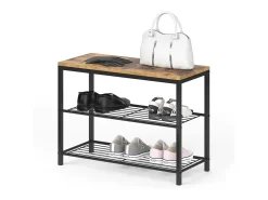Vicco Banco para sapatos madeira antiga 70x30x51.5 fyrk^ Móvel De Arrumação|Sapateira