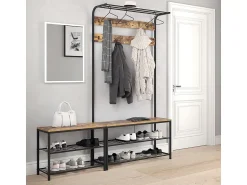 Vicco Banco para sapatos madeira antiga 70x30x51.5 fyrk^ Móvel De Arrumação|Sapateira