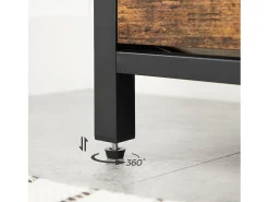 Móvel De Arrumação|Sapateira* Banco para Sapatos 80x30x51 cm preto vintage castanho Preto / Castanho