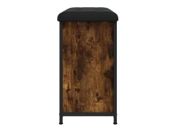 Best vidaxl Banco sapateira c/ gaveta articulada 62x32x56cm carvalho fumado Natural claro