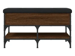 vidaxl Banco sapateira 82x42x45 cm derivados madeira carvalho castanho^ Móvel De Arrumação|Sapateira