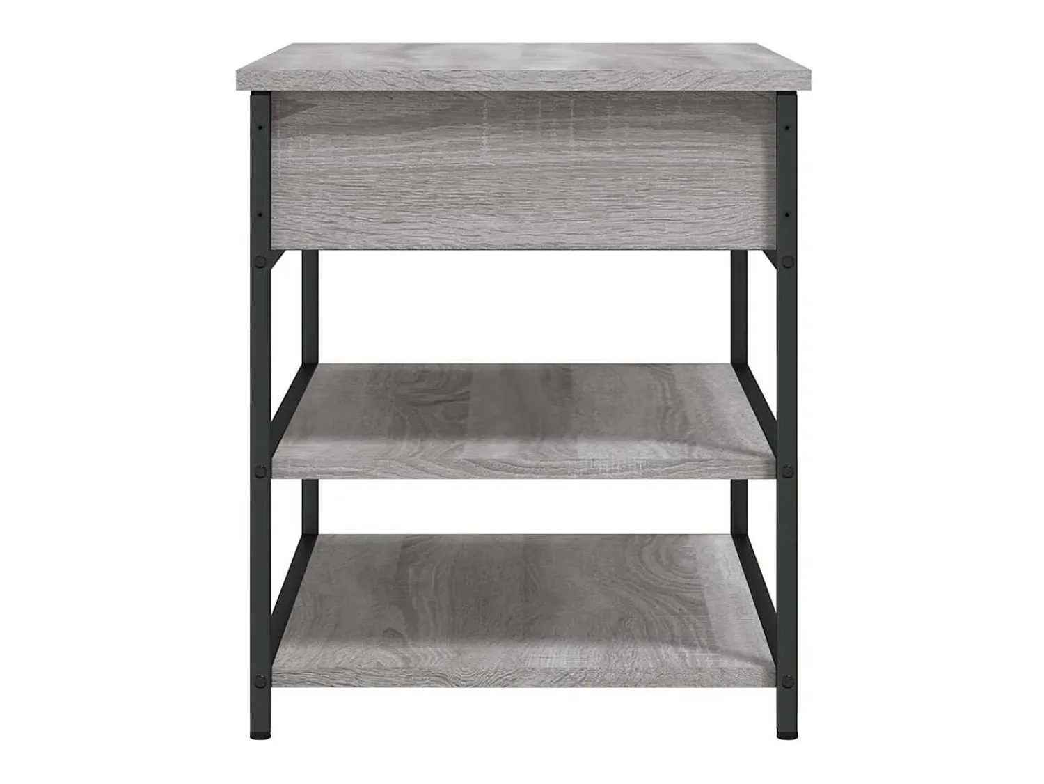 New vidaxl Banco sapateira 70x42,5x50 cm derivados madeira sonoma Cinzento