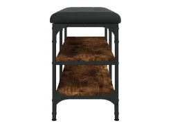 Clearance vidaxl Banco sapateira 82x32x47 cm derivados madeira carvalho fumado Natural claro