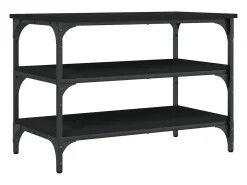Hot vidaxl Banco sapateira 70x38,5x49 cm derivados de madeira Preto