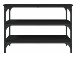 Hot vidaxl Banco sapateira 70x38,5x49 cm derivados de madeira Preto