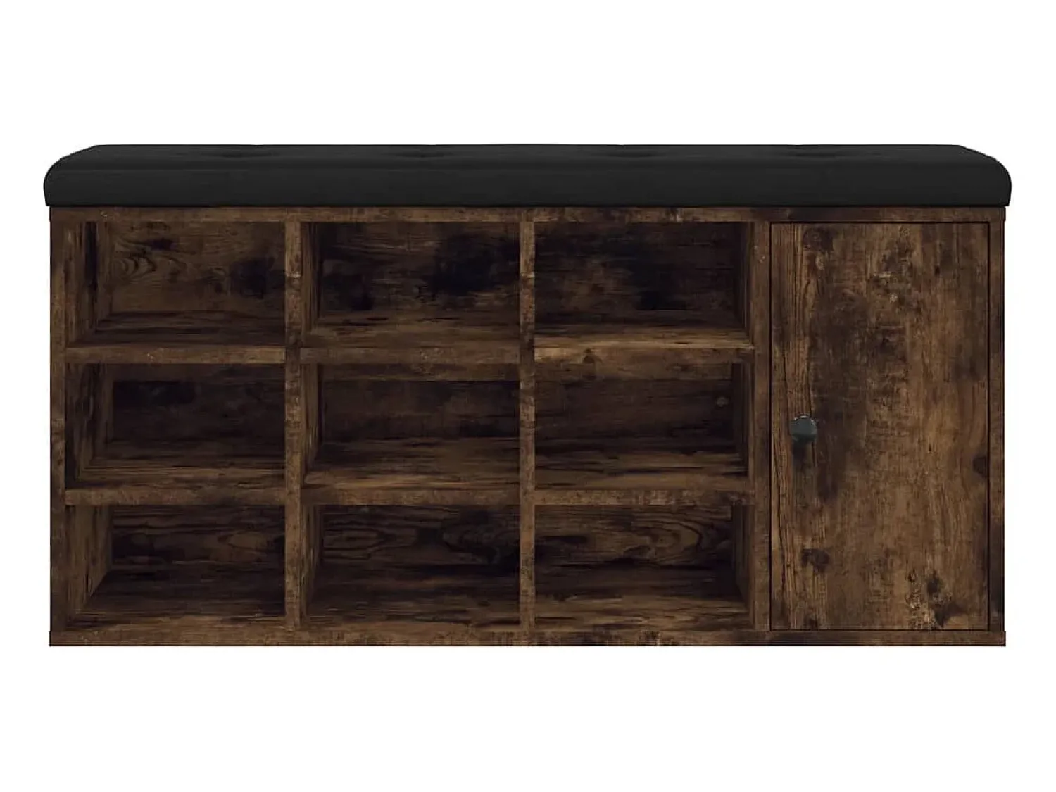 Móvel De Arrumação|Sapateira|vidaxl Banco sapateira 102x32x50 cm derivados madeira carvalho fumado Natural claro