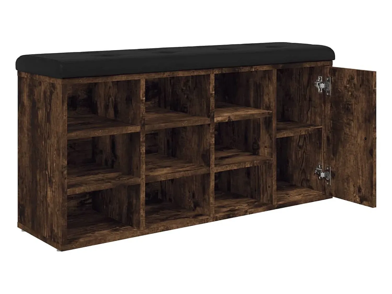 Móvel De Arrumação|Sapateira|vidaxl Banco sapateira 102x32x50 cm derivados madeira carvalho fumado Natural claro