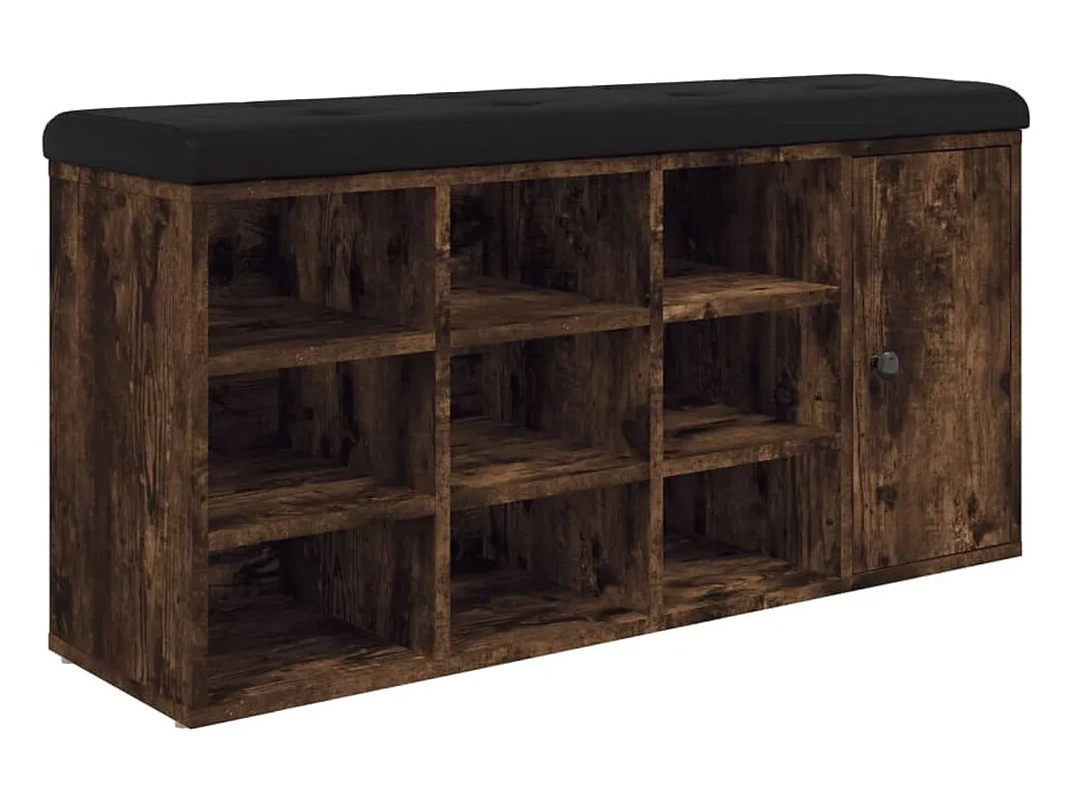 Móvel De Arrumação|Sapateira|vidaxl Banco sapateira 102x32x50 cm derivados madeira carvalho fumado Natural claro