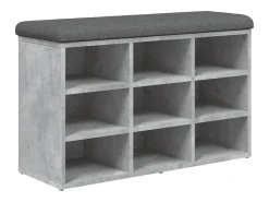 vidaxl Banco sapateira 82x32x50 cm derivados madeira cimento^ Móvel De Arrumação|Sapateira