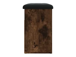 Online vidaxl Banco sapateira 62x32x50 cm derivados madeira carvalho fumado Natural escuro