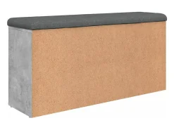 Clearance vidaxl Banco sapateira 102x32x50 cm derivados madeira cimento Cinzento
