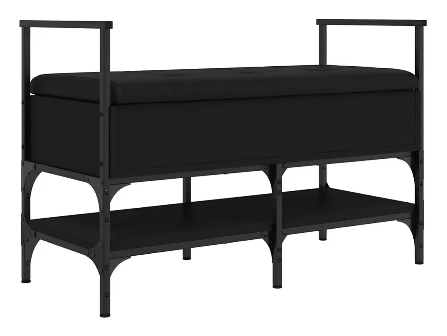 Hot vidaxl Banco sapateira 85,5x42x57,5 cm derivados de madeira Preto