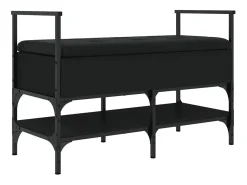Hot vidaxl Banco sapateira 85,5x42x57,5 cm derivados de madeira Preto