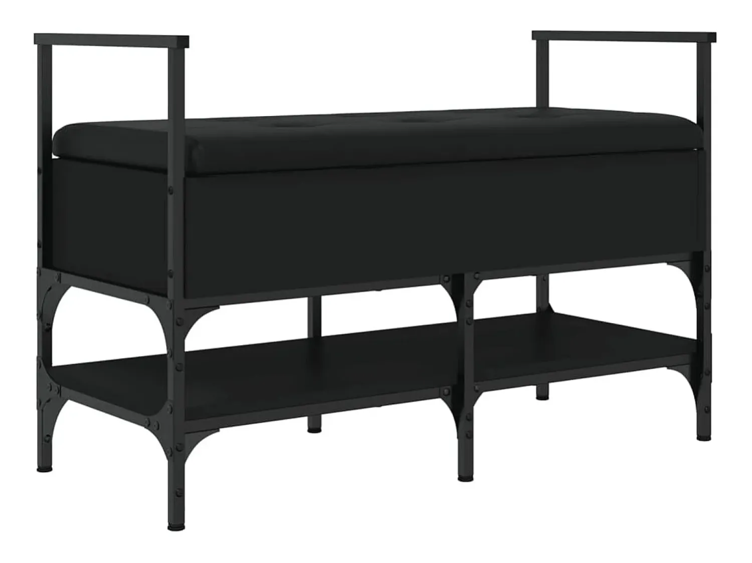Hot vidaxl Banco sapateira 85,5x42x57,5 cm derivados de madeira Preto