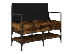 Móvel De Arrumação|Sapateira|vidaxl Banco sapateira 85,5x42x57,5 cm deriv. madeira carvalho fumado Natural claro