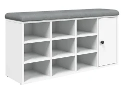 Móvel De Arrumação|Sapateira|vidaxl Banco sapateira 102x32x50 cm derivados de madeira Branco