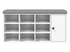 Móvel De Arrumação|Sapateira|vidaxl Banco sapateira 102x32x50 cm derivados de madeira Branco