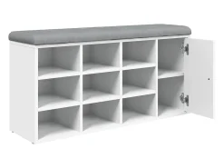 Móvel De Arrumação|Sapateira|vidaxl Banco sapateira 102x32x50 cm derivados de madeira Branco