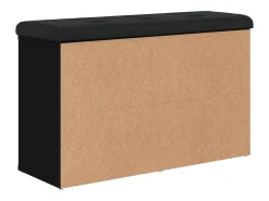 Móvel De Arrumação|Sapateira*vidaxl Banco sapateira 82x32x50 cm derivados de madeira Preto