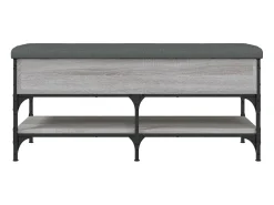 Online vidaxl Banco sapateira 102x42x45 cm derivados madeira sonoma Cinzento