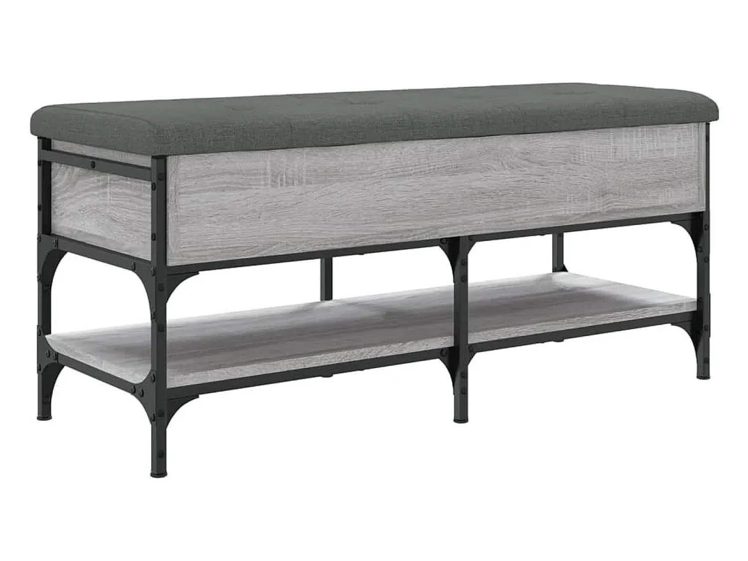 Online vidaxl Banco sapateira 102x42x45 cm derivados madeira sonoma Cinzento