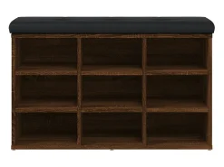 New Banco sapateira 82x32x50 cm derivados madeira carvalho PT956937 Castanho