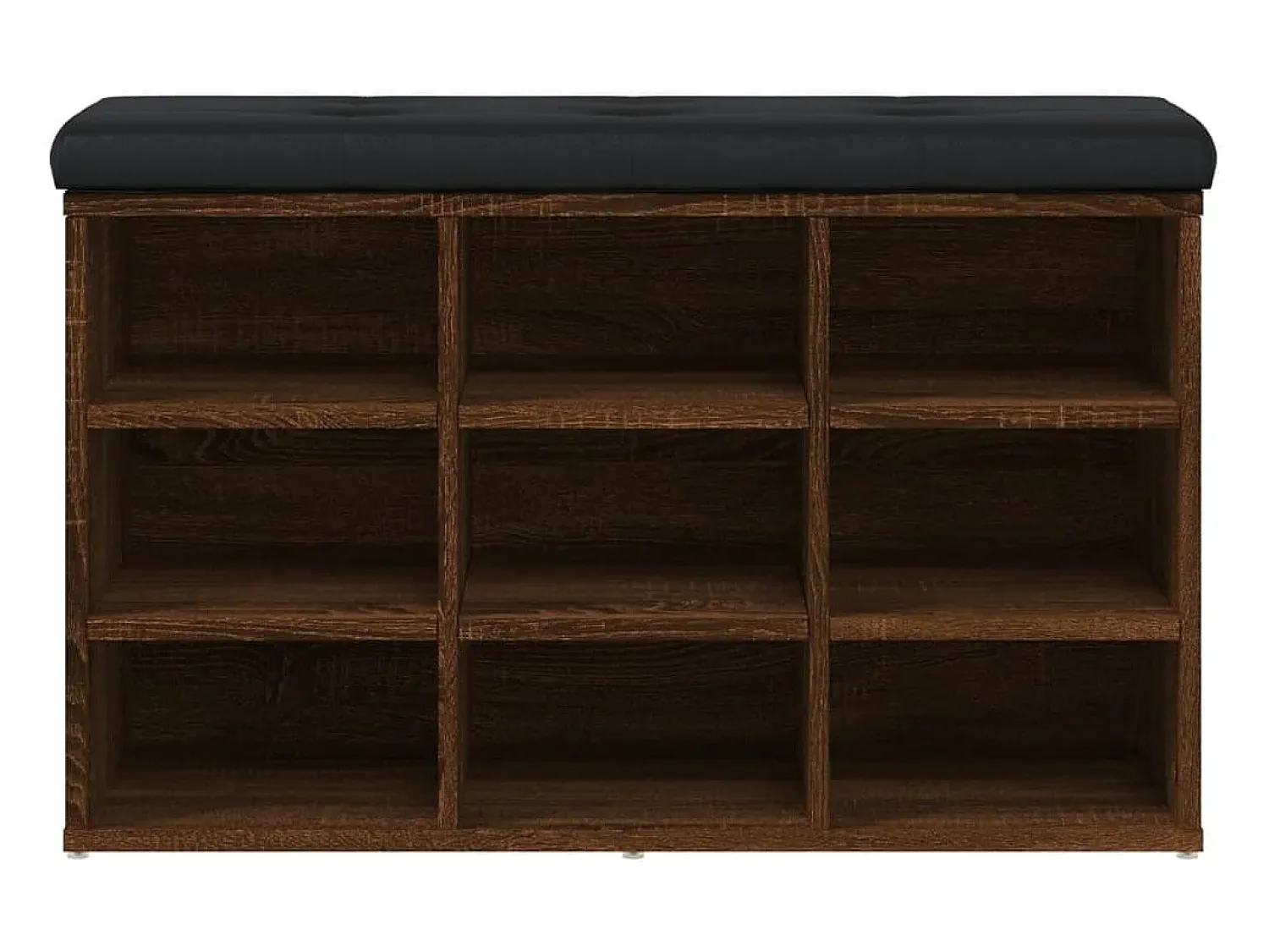 New Banco sapateira 82x32x50 cm derivados madeira carvalho PT956937 Castanho