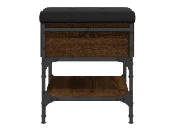 vidaxl Banco sapateira 42x42x45 cm derivados madeira carvalho castanho^ Móvel De Arrumação|Sapateira