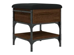 vidaxl Banco sapateira 42x42x45 cm derivados madeira carvalho castanho^ Móvel De Arrumação|Sapateira